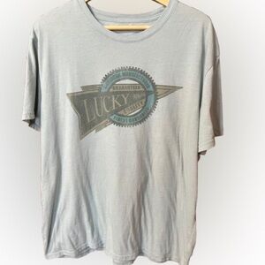 Lucky Brand Men's Light Green Graphic Tee Size XXL